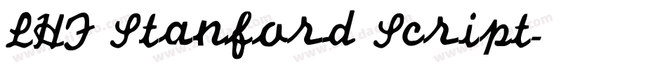 LHF Stanford Script字体转换